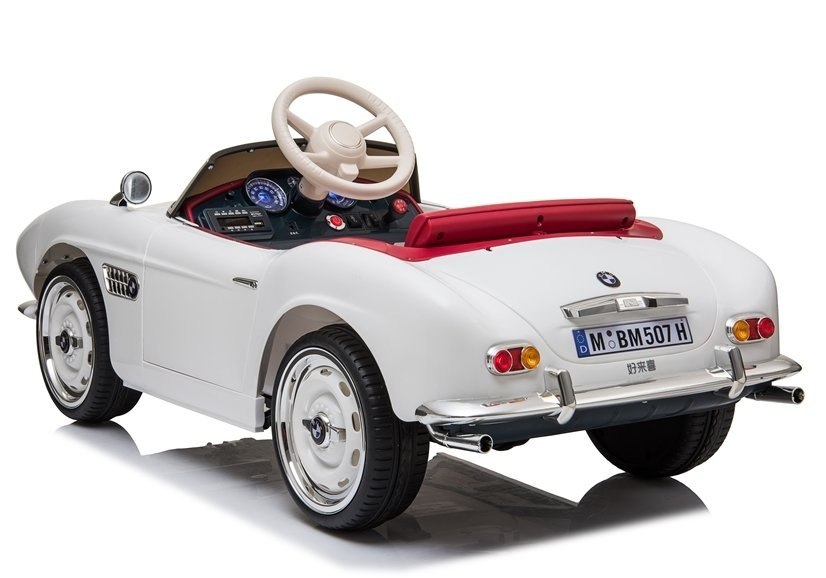 Auto na Akumulator BMW Retro Białe Mulan Sklep Dla Dzieci